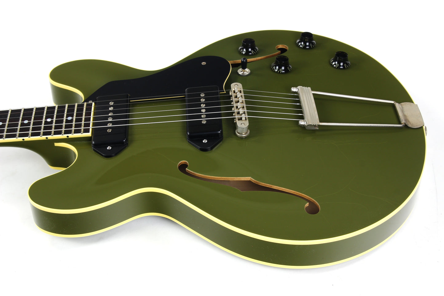 2024 Collings I-30 LC Olive Drab Green AGED Dual THROBAK Dog Ear P-90's