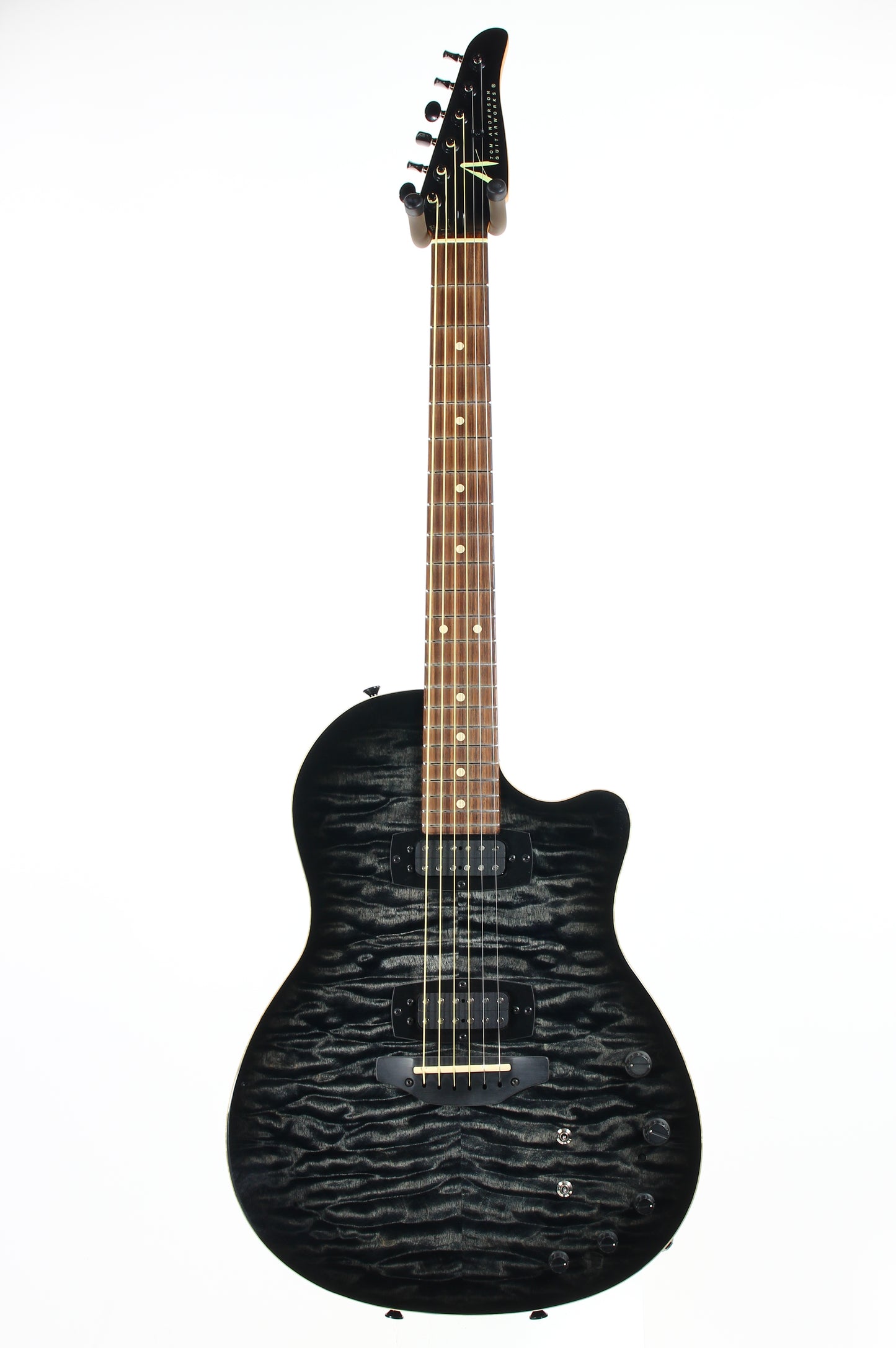 2011 Tom Anderson Crowdster Plus 2 Black Burst INSANE QUILT TOP!