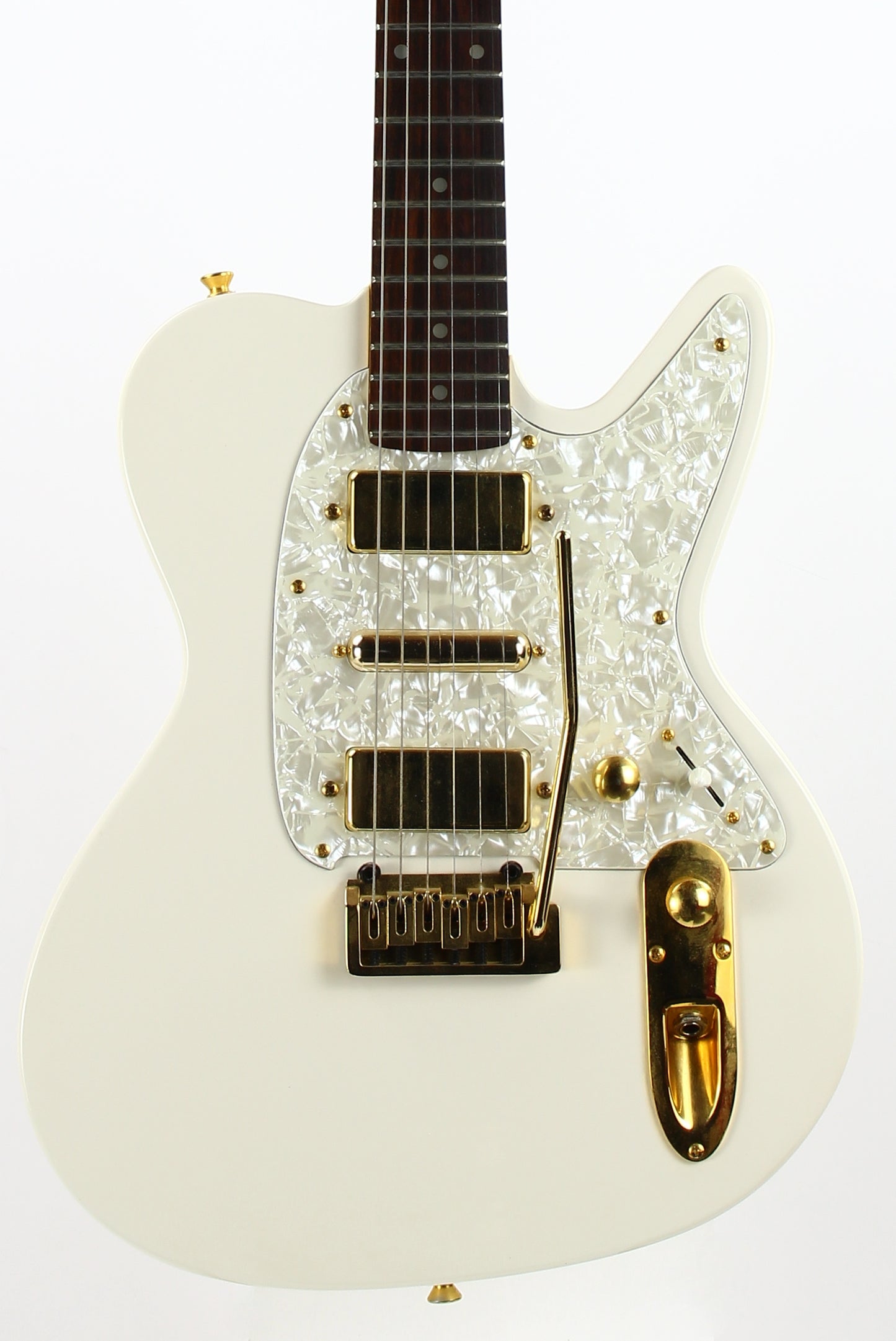 1995 Ibanez Japan Talman TV650 HSH White w/ Gold Hardware