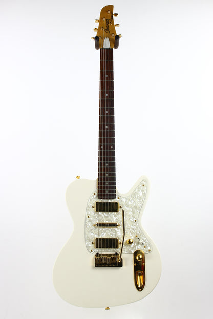 1995 Ibanez Japan Talman TV650 HSH White w/ Gold Hardware