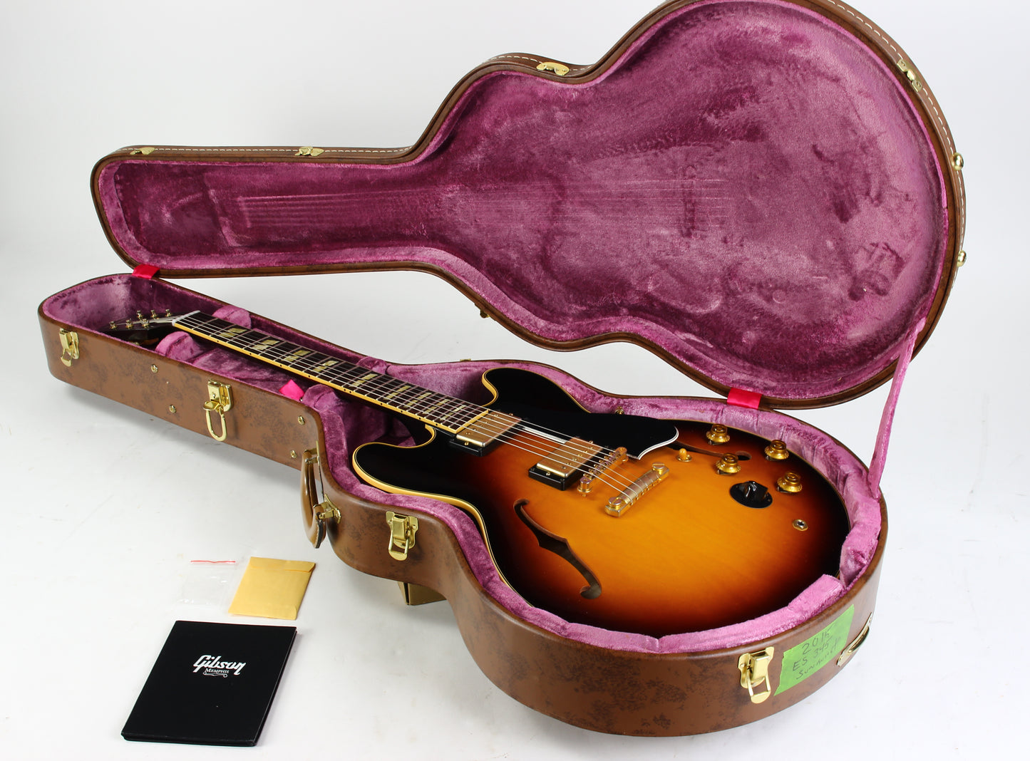 2015 Gibson Memphis 1959 ES-345 Reissue Sunburst Long Guard 50s Neck RARE MODEL!