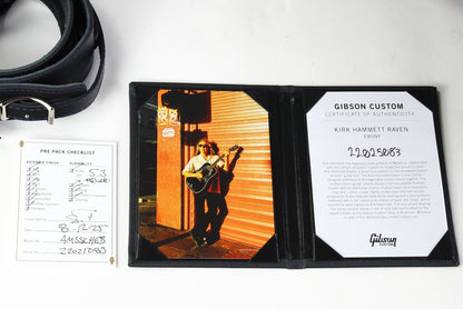 Gibson Custom Shop Montana RAVEN Kirk Hammett Ebony Acoustic Guitar SIGNED! 2025