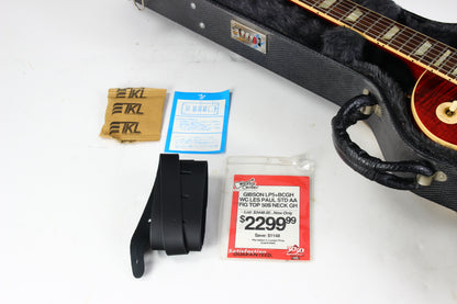 Gibson USA 50s Les Paul Standard Plus 2006 | Black Cherry Flametop Gold Hardware AA Top