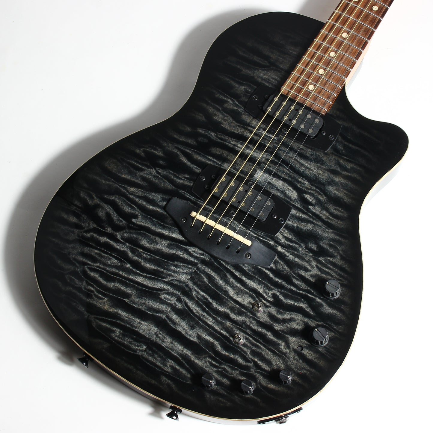 2011 Tom Anderson Crowdster Plus 2 Black Burst INSANE QUILT TOP!