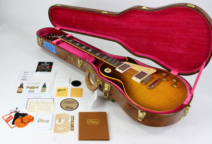 Gibson Custom Shop 1959 Les Paul Standard Reissue 2026 KILLER TOP R9 59 VOS Green Lemon Fade