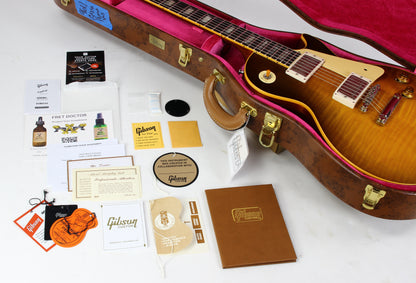Gibson Custom Shop 1959 Les Paul Standard Reissue 2026 KILLER TOP R9 59 VOS Green Lemon Fade