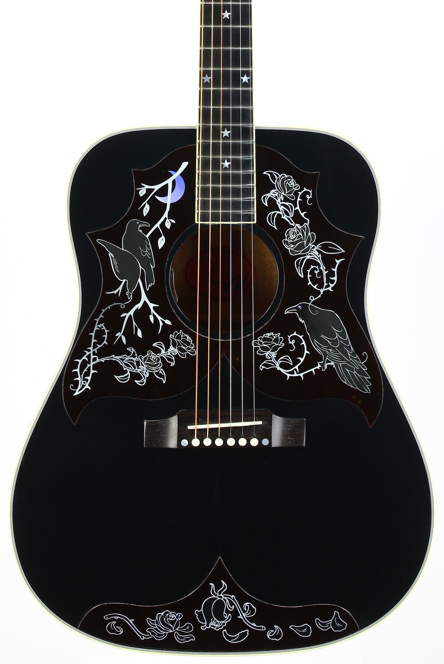 Gibson Custom Shop Montana RAVEN Kirk Hammett Ebony Acoustic Guitar SIGNED! 2025
