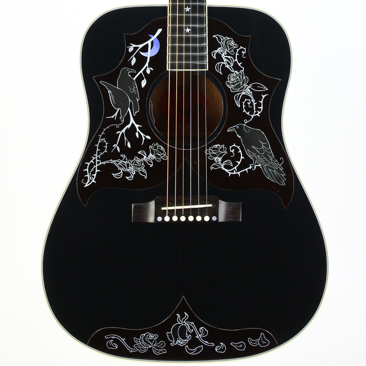 2025 Gibson Custom Shop Montana RAVEN Kirk Hammett Ebony Acoustic Guitar SIGNED