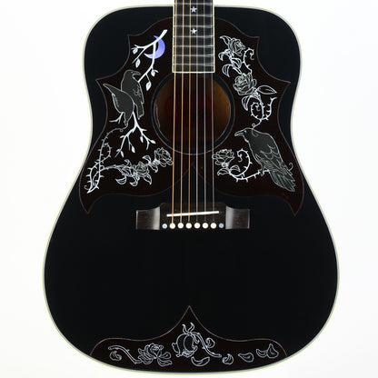 2025 Gibson Custom Shop Montana RAVEN Kirk Hammett Ebony Acoustic Guitar SIGNED