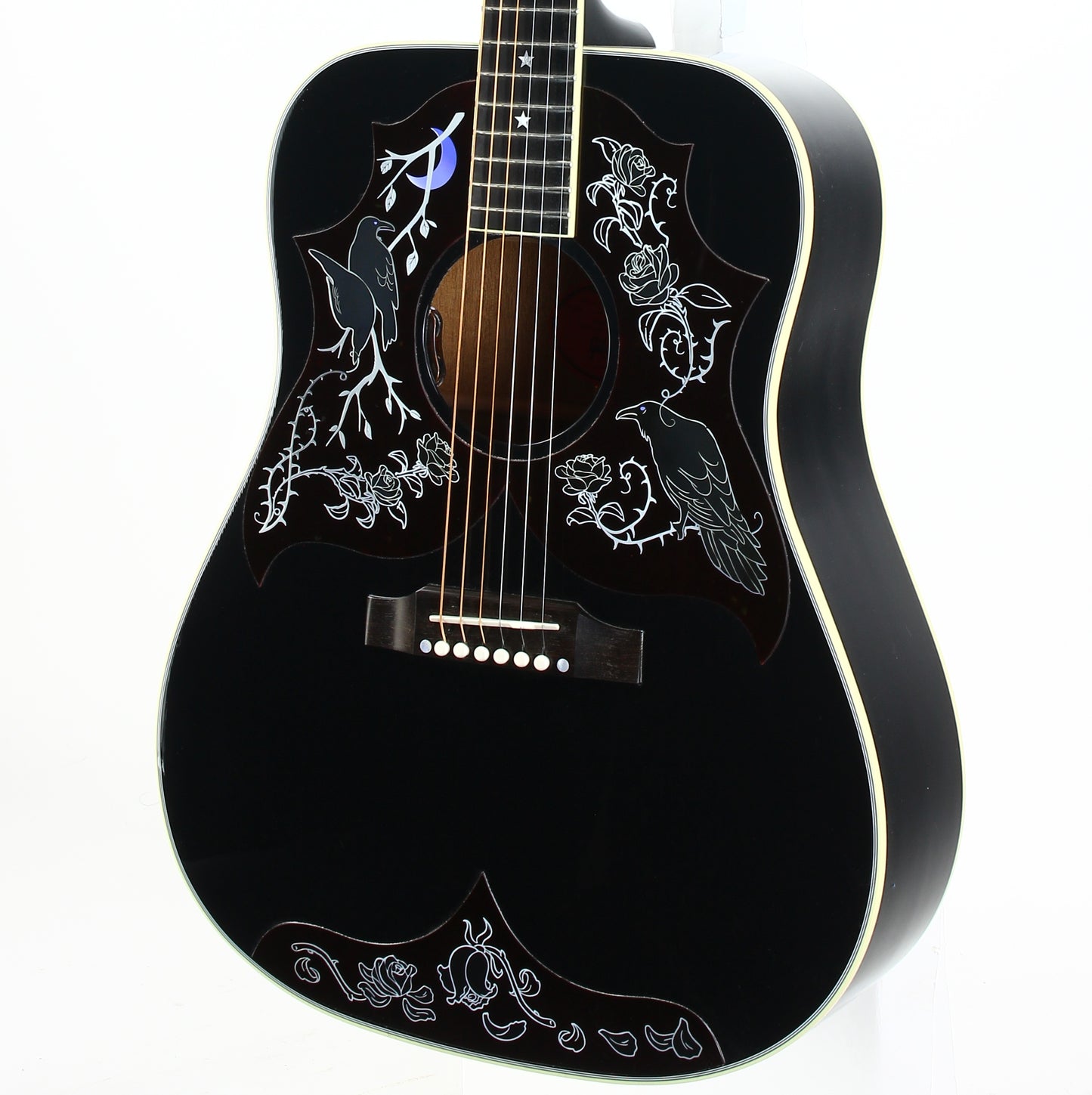 2025 Gibson Custom Shop Montana RAVEN Kirk Hammett Ebony Acoustic Guitar SIGNED
