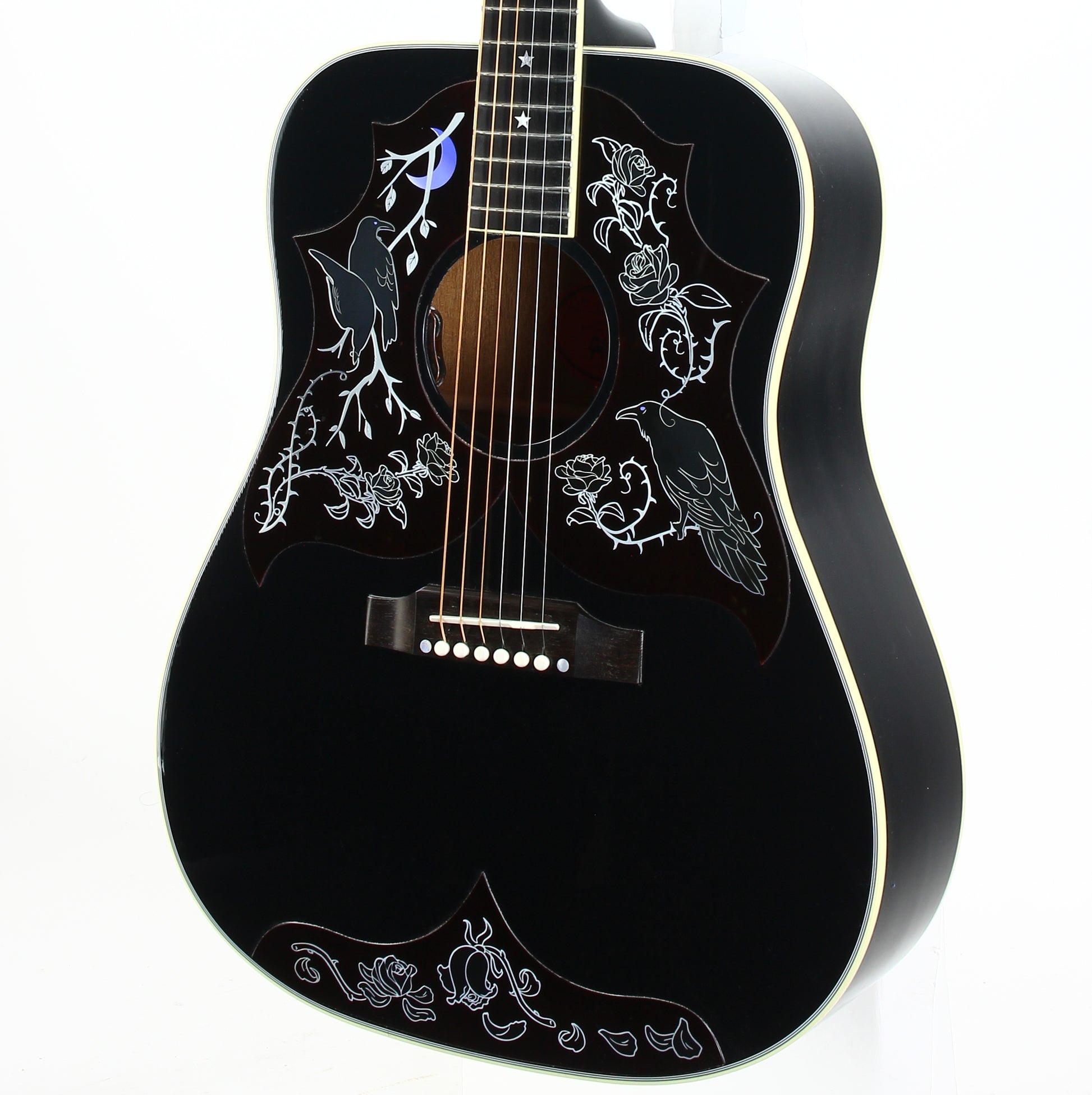 2025 Gibson Custom Shop Montana RAVEN Kirk Hammett Ebony Acoustic Guitar SIGNED