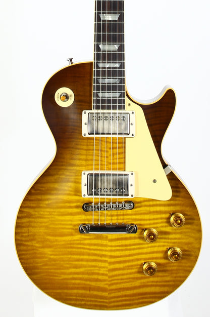 Gibson Custom Shop 1959 Les Paul Standard Reissue 2026 KILLER TOP R9 59 VOS Green Lemon Fade