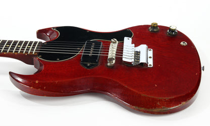 Early 1965 Gibson SG Jr. Junior WIDE NUT Cherry - No breaks, No refins, Original Hardshell Case! Les Paul 1964