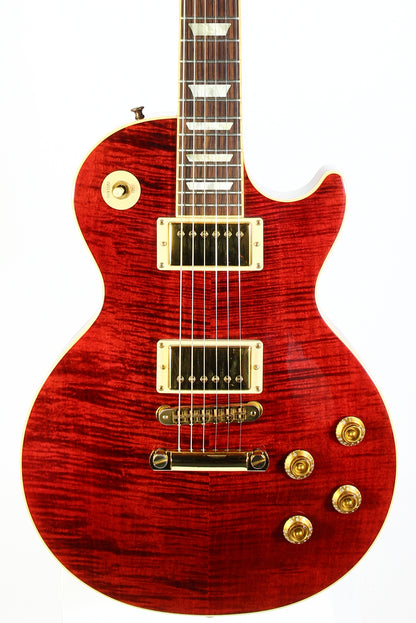 Gibson USA 50s Les Paul Standard Plus 2006 | Black Cherry Flametop Gold Hardware AA Top