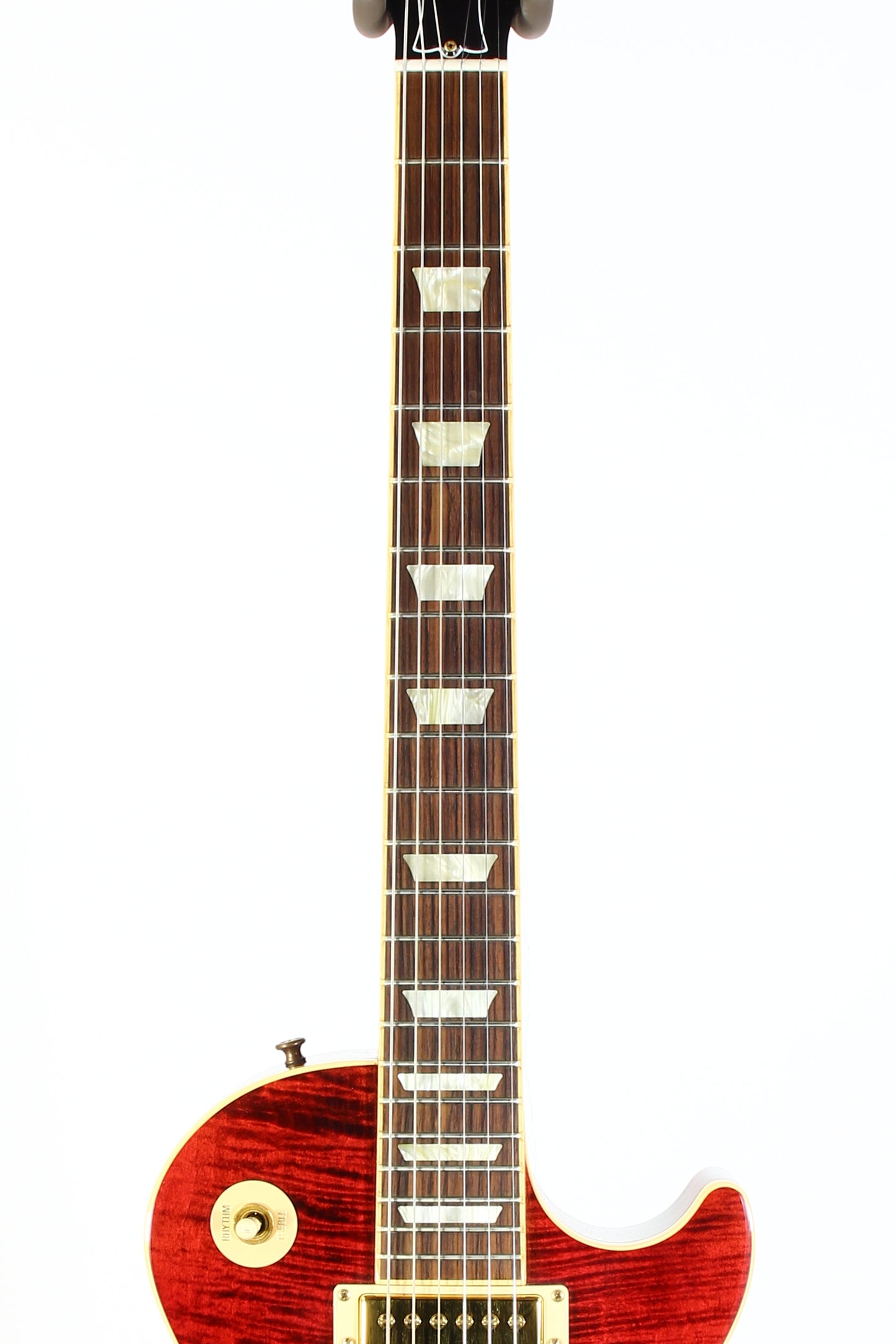 Gibson USA 50s Les Paul Standard Plus 2006 | Black Cherry Flametop Gold Hardware AA Top