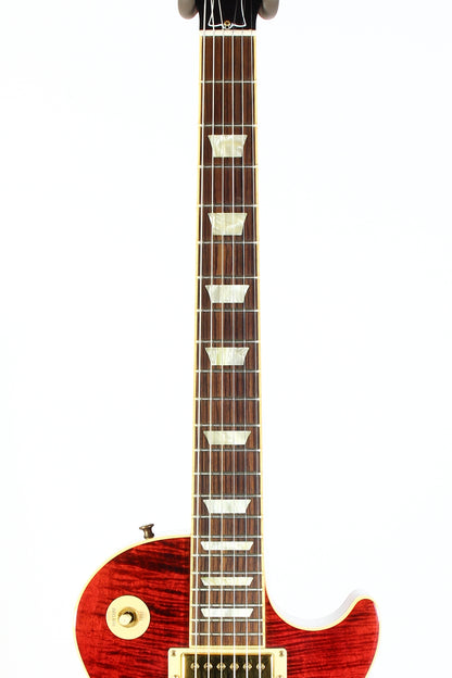 Gibson USA 50s Les Paul Standard Plus 2006 | Black Cherry Flametop Gold Hardware AA Top