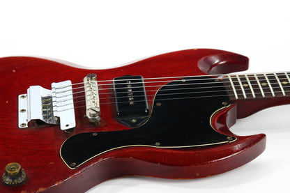 Early 1965 Gibson SG Jr. Junior WIDE NUT Cherry - No breaks, No refins, Original Hardshell Case! Les Paul 1964