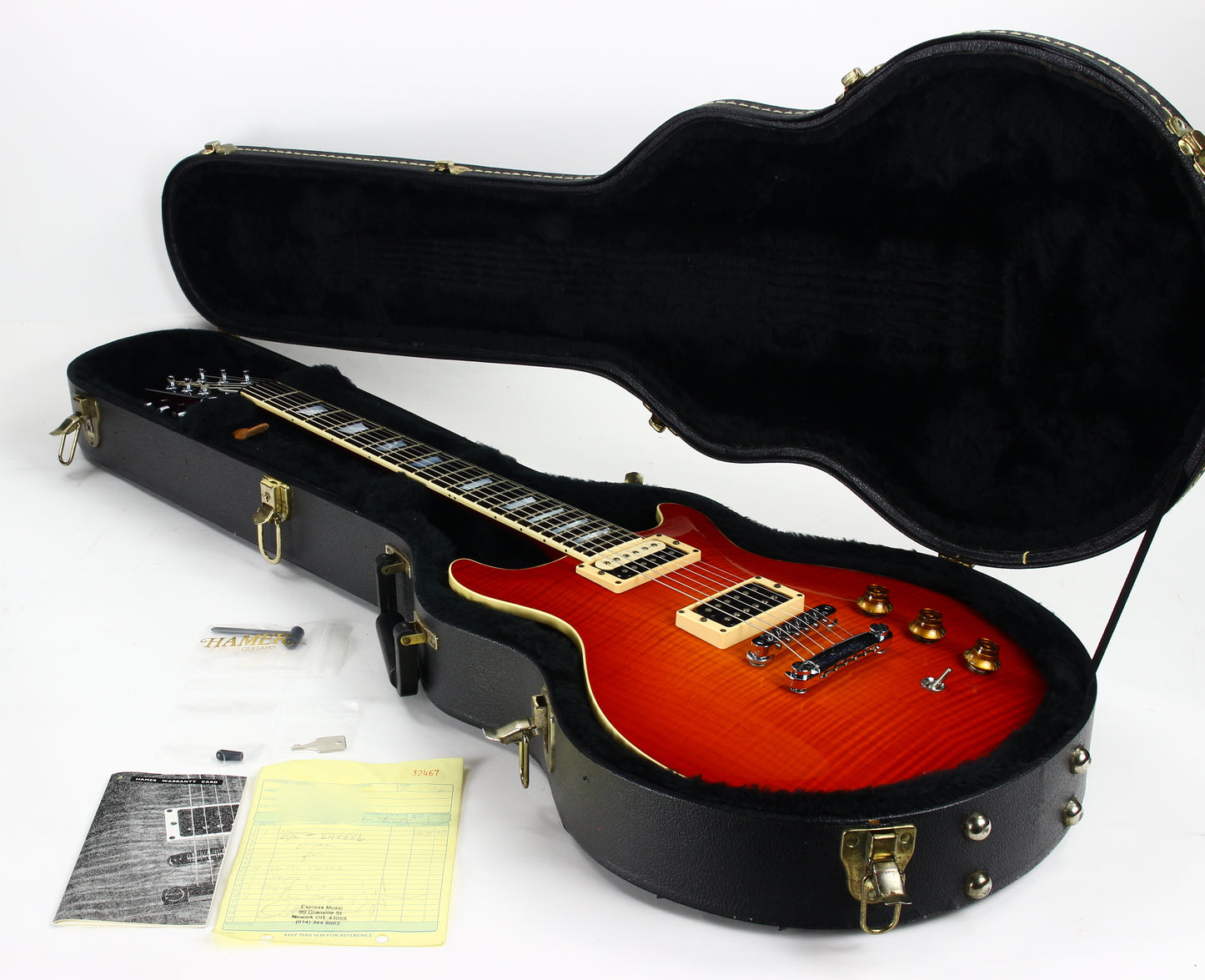 1996 Hamer USA Studio Custom Artist Archtop Sunburst Flametop