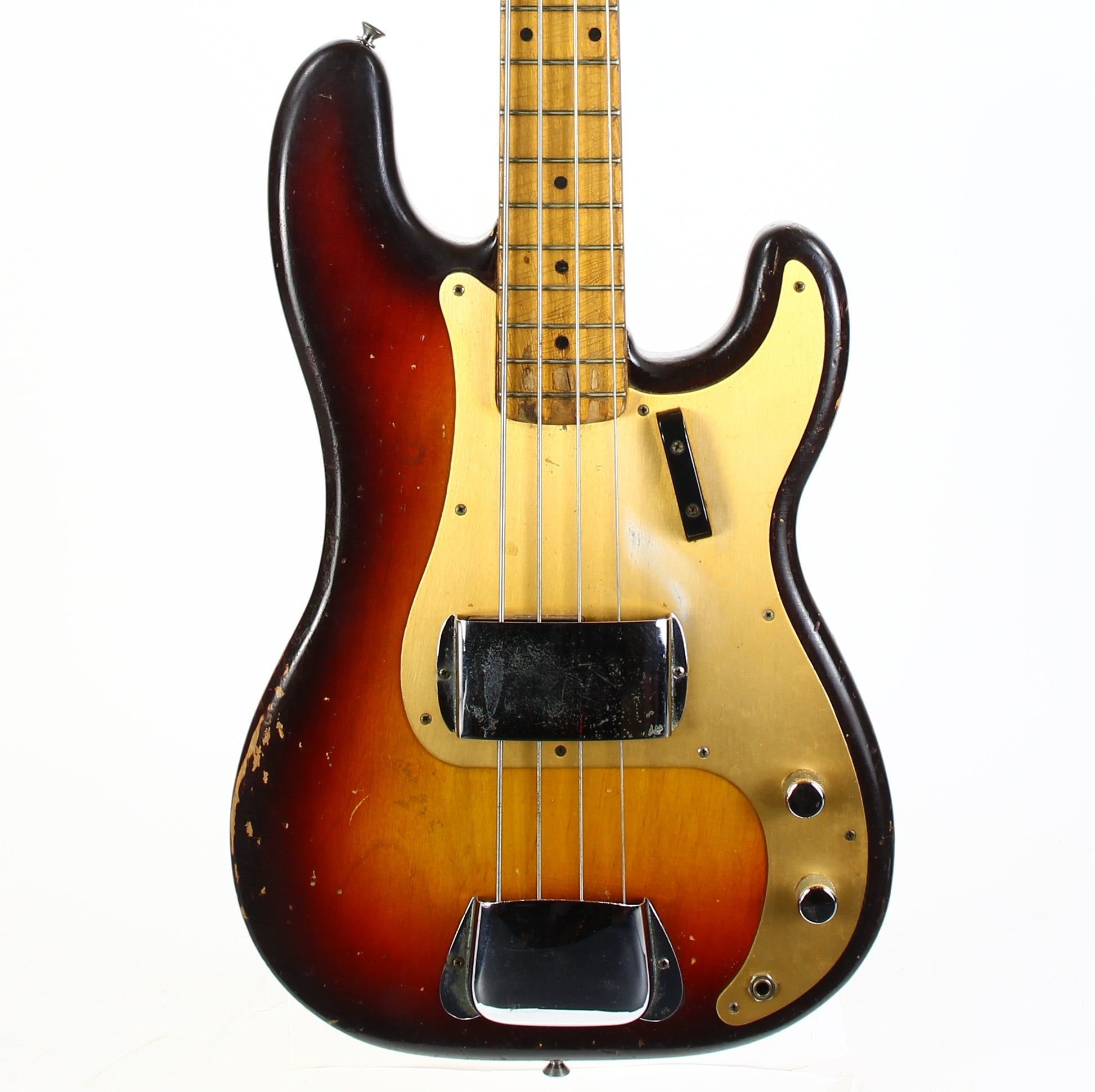 1959 Fender Precision Bass Anodized Gold Guard Sunburst 100% Original Vintage Maple Neck