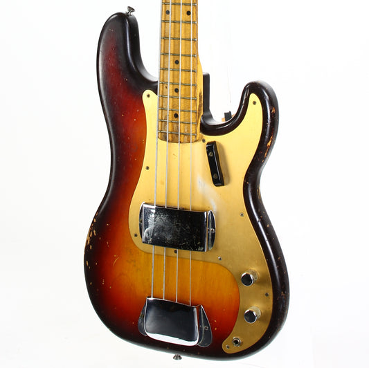 1959 Fender Precision Bass Anodized Gold Guard Sunburst 100% Original Vintage Maple Neck