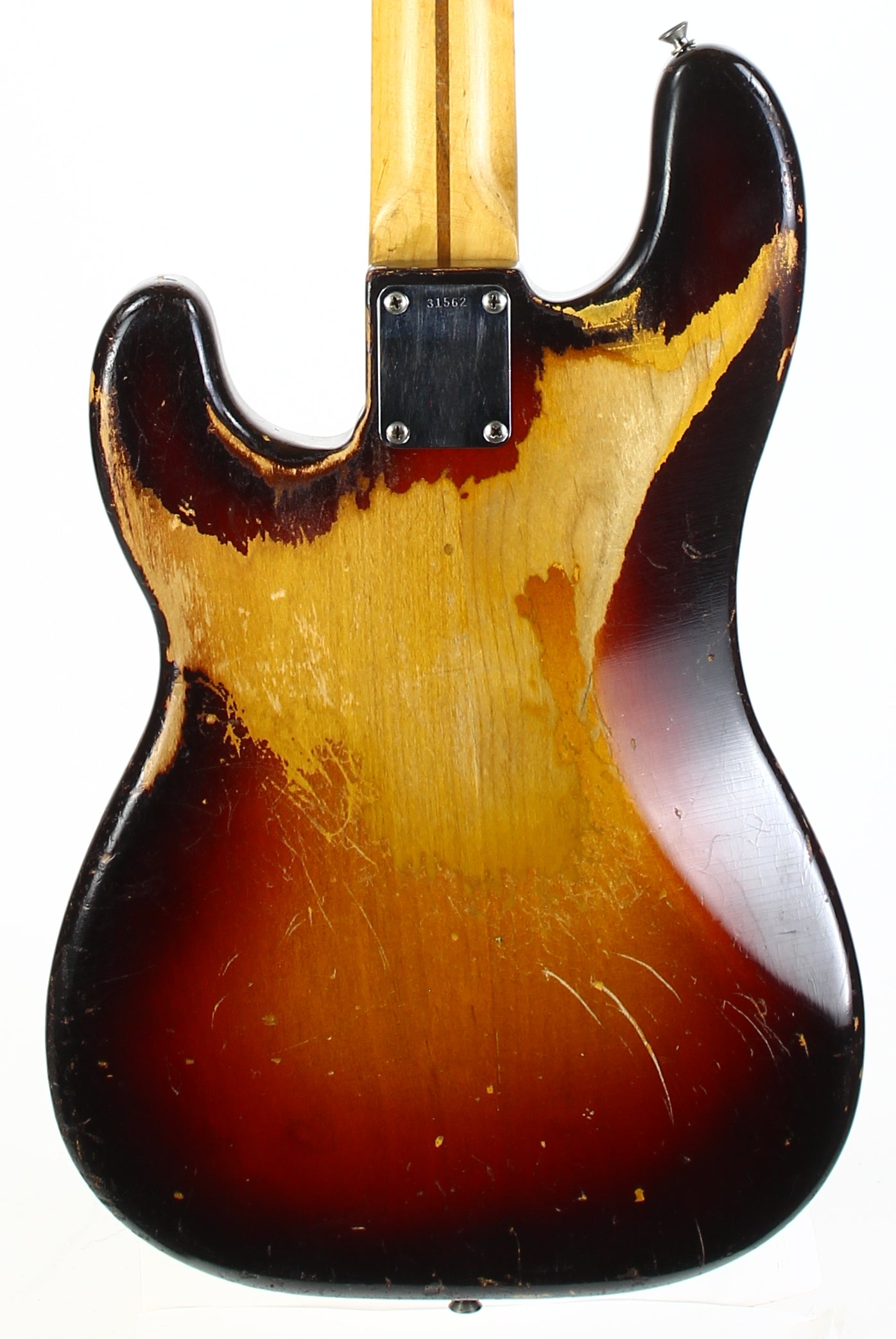 1959 Fender Precision Bass Anodized Gold Guard Sunburst 100% Original Vintage Maple Neck