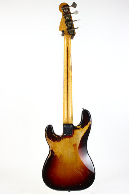 1959 Fender Precision Bass Anodized Gold Guard Sunburst 100% Original Vintage Maple Neck