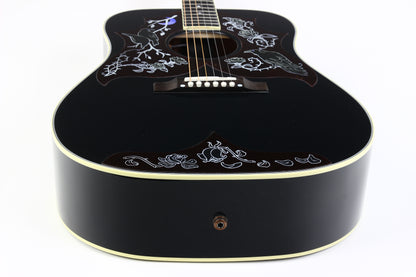 Gibson Custom Shop Montana RAVEN Kirk Hammett Ebony Acoustic Guitar SIGNED! 2025