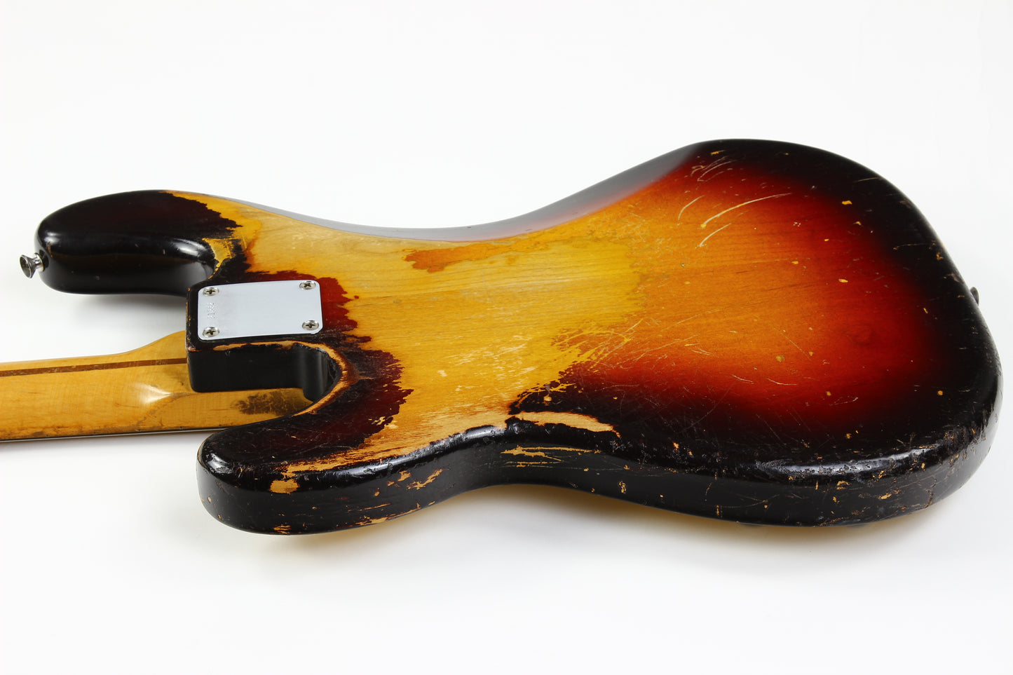 1959 Fender Precision Bass Anodized Gold Guard Sunburst 100% Original Vintage Maple Neck