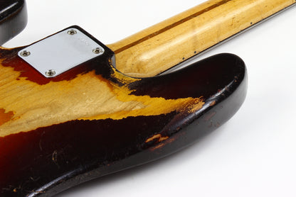 1959 Fender Precision Bass Anodized Gold Guard Sunburst 100% Original Vintage Maple Neck