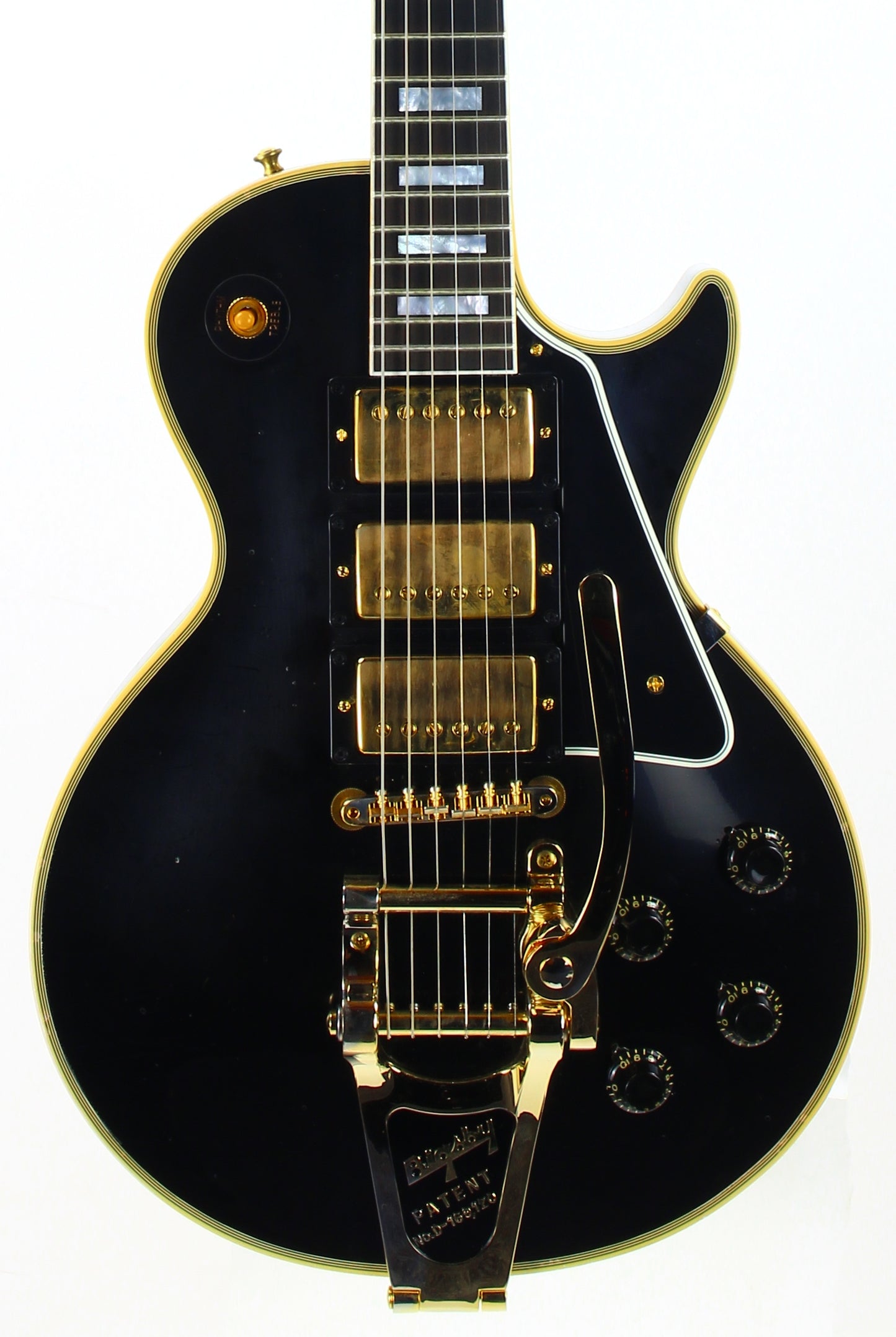 1957 Gibson MURPHY LAB Light Aged '57 Les Paul Custom 3 Pickup Ebony Black Beauty Bigsby 2024