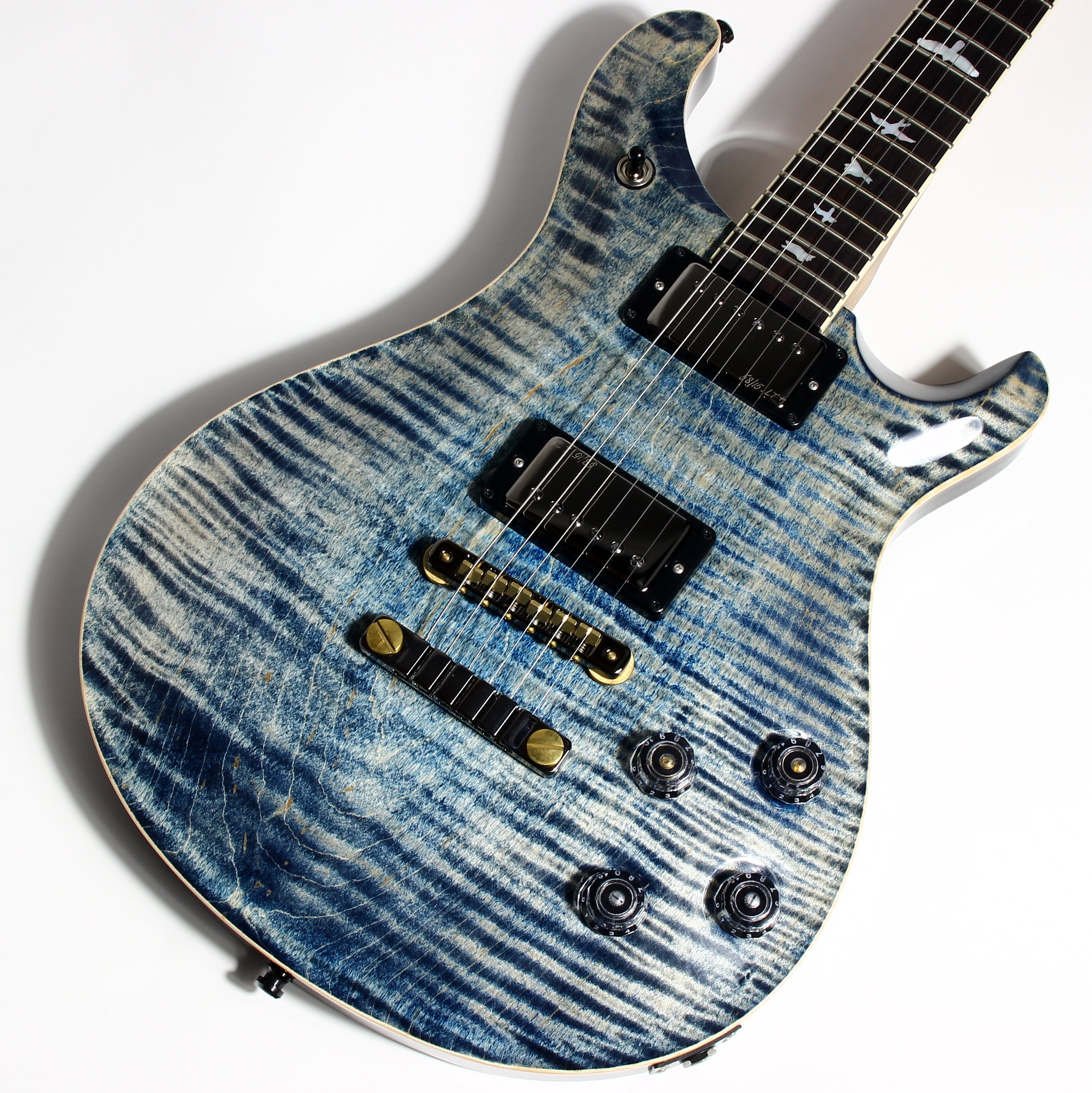 *SOLD*  MINTY 2023 PRS Wood Library McCarty 594 10 Top - Faded Whale Blue, jean, 58/15 Humbucker Pickups!