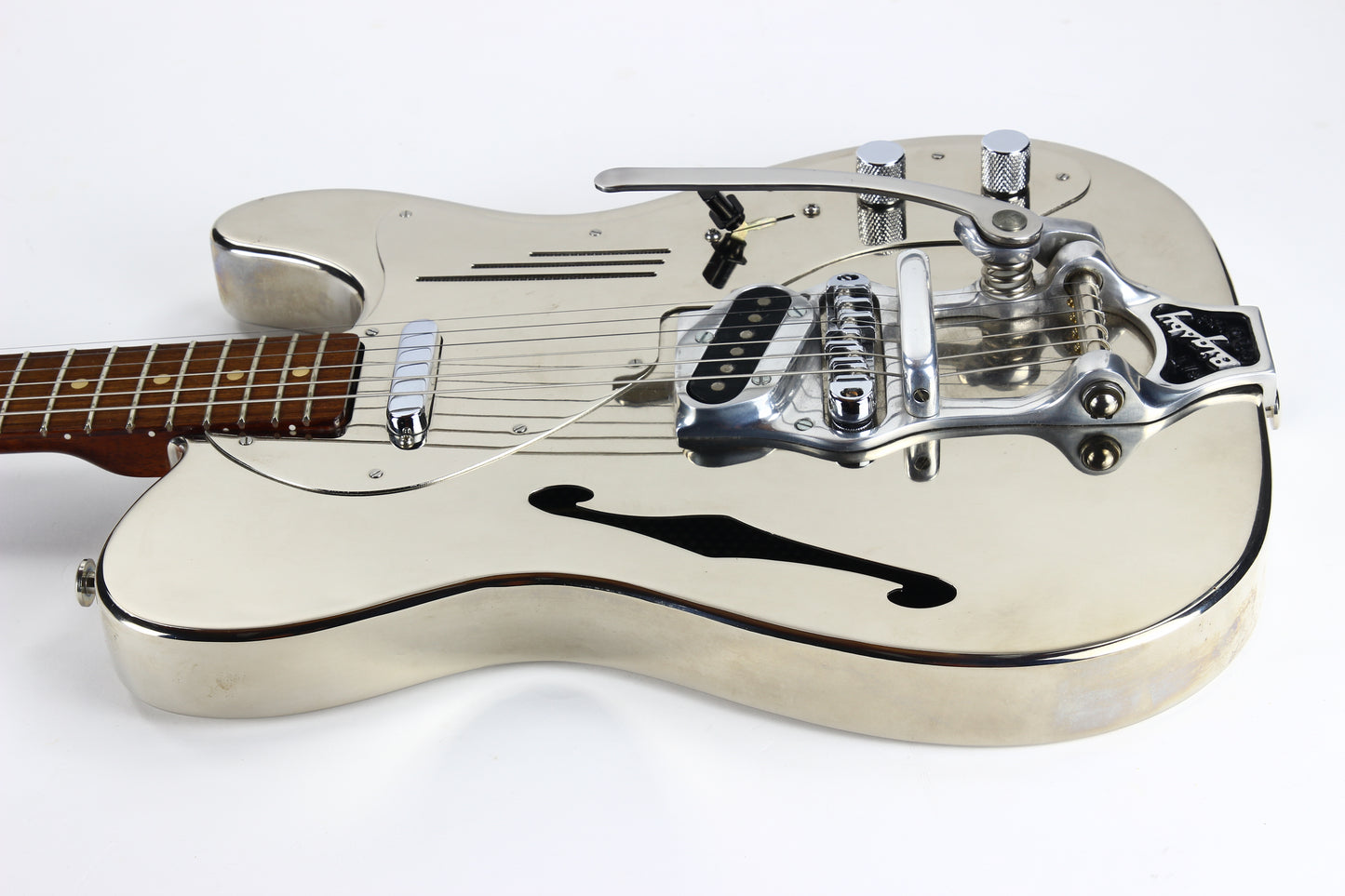 2003 James Trussart Bigsby Steelcaster Tele SHINY NICKEL Polished