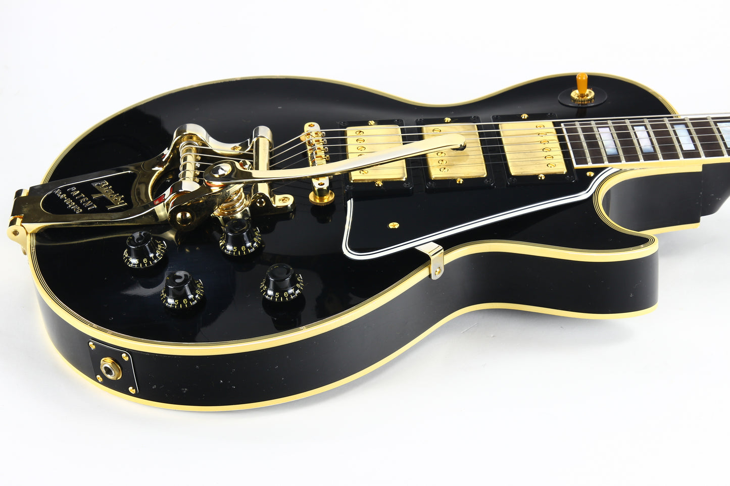 1957 Gibson MURPHY LAB Light Aged '57 Les Paul Custom 3 Pickup Ebony Black Beauty Bigsby 2024