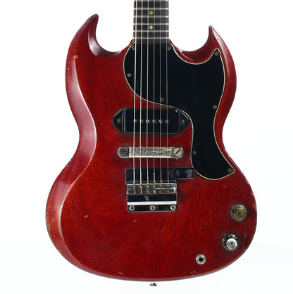 Early 1965 Gibson SG Jr. Junior WIDE NUT Cherry - No breaks, No refins, Original Hardshell Case! Les Paul 1964