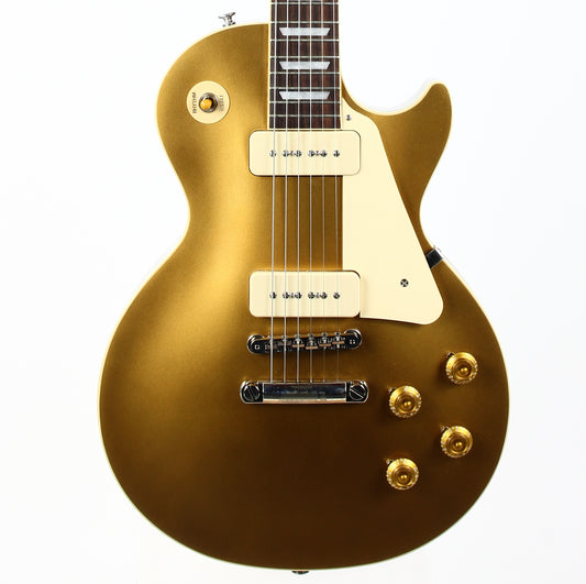 Gibson USA '50s Les Paul Standard 2023 P90 Goldtop Electric Guitar w Case