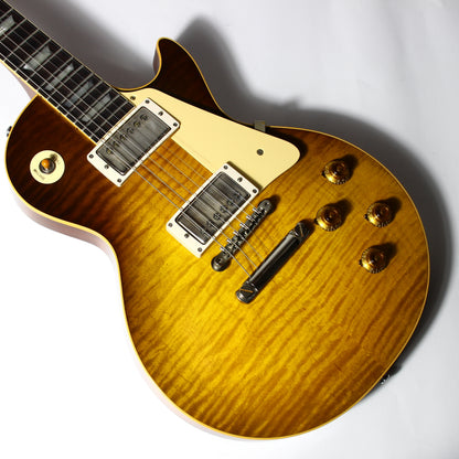 Gibson Custom Shop 1959 Les Paul Standard Reissue 2026 KILLER TOP R9 59 VOS Green Lemon Fade
