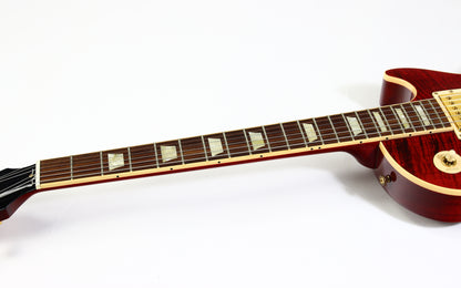 Gibson USA 50s Les Paul Standard Plus 2006 | Black Cherry Flametop Gold Hardware AA Top