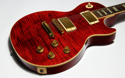 Gibson USA 50s Les Paul Standard Plus 2006 | Black Cherry Flametop Gold Hardware AA Top