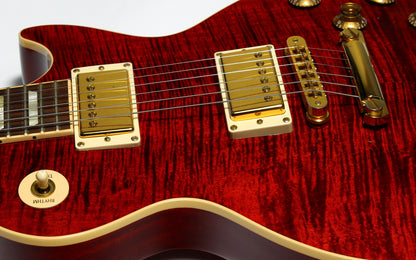 Gibson USA 50s Les Paul Standard Plus 2006 | Black Cherry Flametop Gold Hardware AA Top