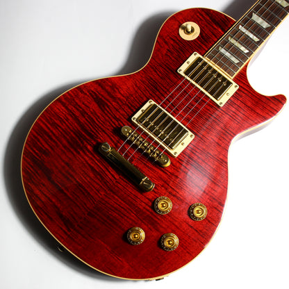 Gibson USA 50s Les Paul Standard Plus 2006 | Black Cherry Flametop Gold Hardware AA Top
