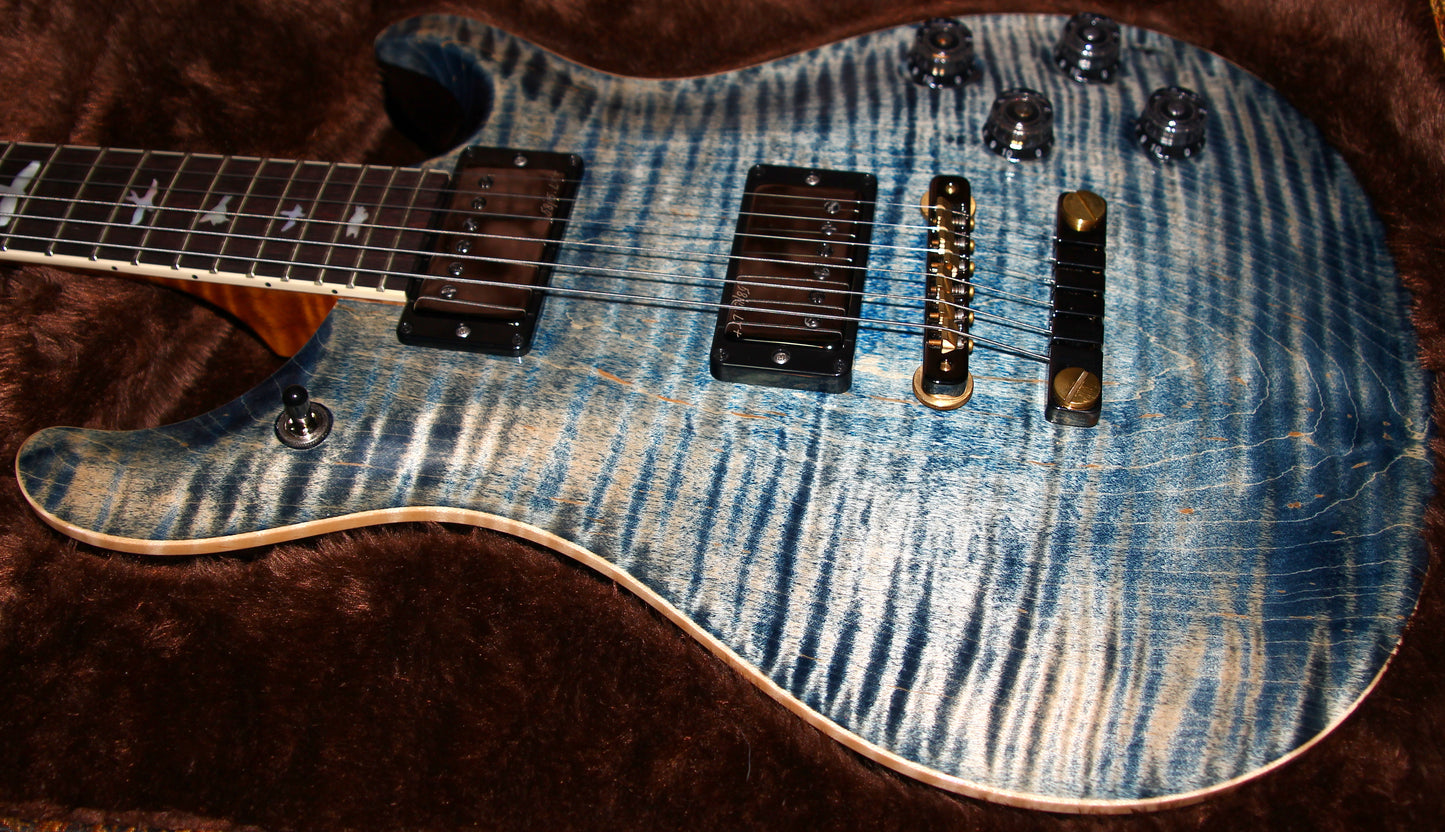 MINTY 2023 PRS Wood Library McCarty 594 10 Top - Faded Whale Blue, jean, 58/15 Humbucker Pickups!
