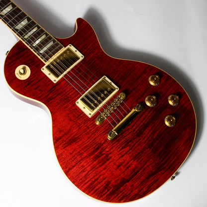 Gibson USA 50s Les Paul Standard Plus 2006 | Black Cherry Flametop Gold Hardware AA Top