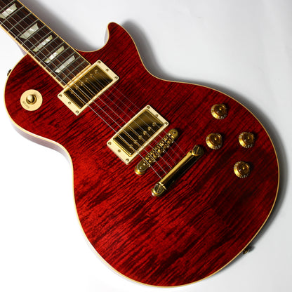 Gibson USA 50s Les Paul Standard Plus 2006 | Black Cherry Flametop Gold Hardware AA Top