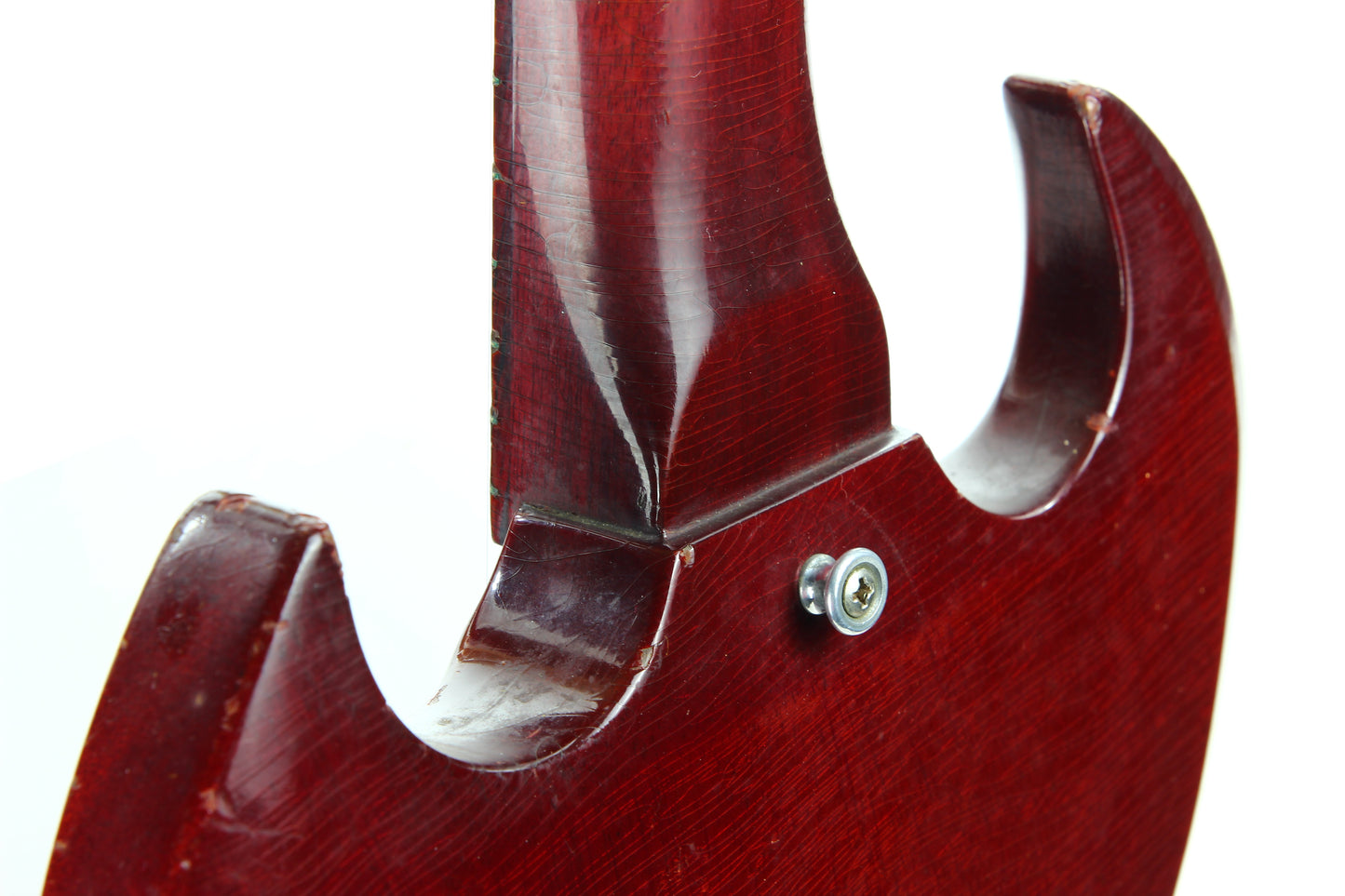 Early 1965 Gibson SG Jr. Junior WIDE NUT Cherry - No breaks, No refins, Original Hardshell Case! Les Paul 1964