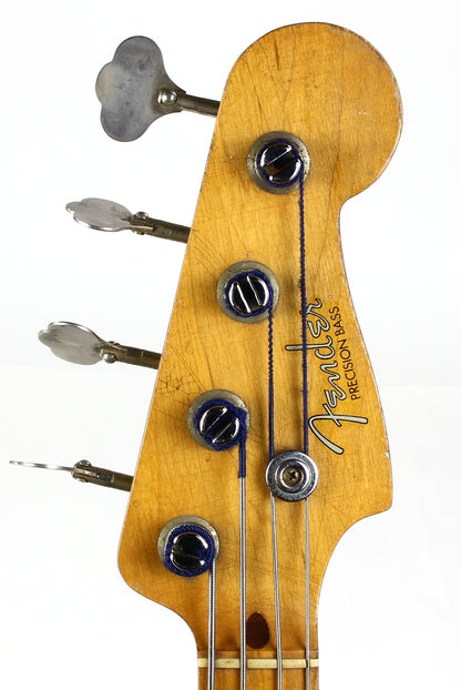1959 Fender Precision Bass Anodized Gold Guard Sunburst 100% Original Vintage Maple Neck