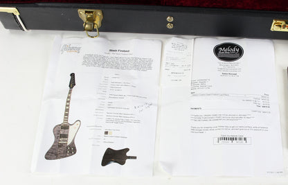 2017 Gibson Custom Shop SLASH FIREBIRD AGED Trans Black Flametop! 25 Made Total!