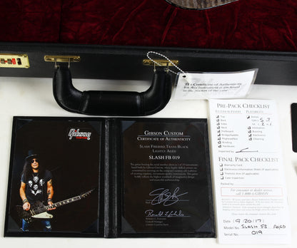 2017 Gibson Custom Shop SLASH FIREBIRD AGED Trans Black Flametop! 25 Made Total!
