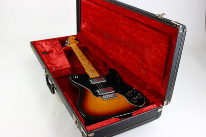 1975 Fender Telecaster Deluxe Sunburst Vintage Guitar Wide Range Humbuckers! NOT REISSUE!