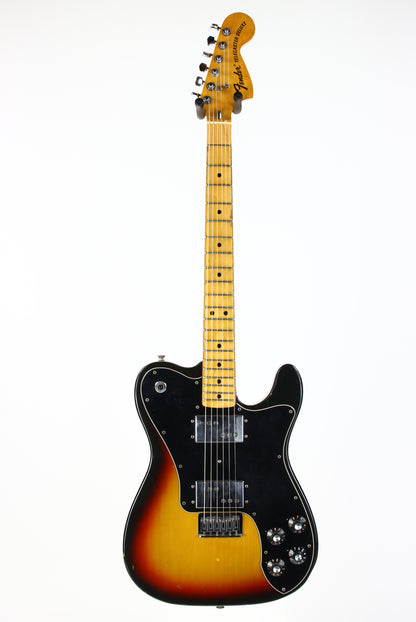 1975 Fender Telecaster Deluxe Sunburst Vintage Guitar Wide Range Humbuckers! NOT REISSUE!