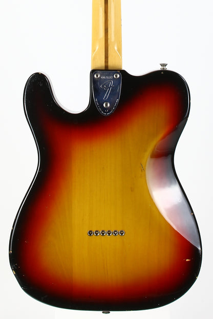 1975 Fender Telecaster Deluxe Sunburst Vintage Guitar Wide Range Humbuckers! NOT REISSUE!